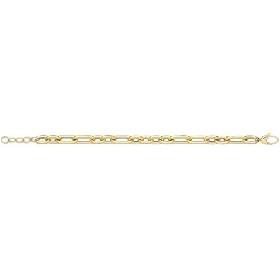 Chices 9 ct/ Karat Gelb Gold Damen - Link Armband - 21.6cm, 9 Gramm