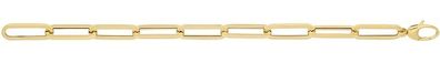 Modisches 9 ct/ Karat Gelb Gold Damen - Link Armband - 0.1cm, 8 Gramm