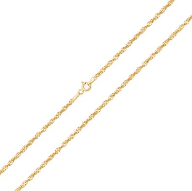 Stylisch 9 ct/ Karat Gelb Gold Damen - Singapur Kette - 40.6, 45.7, 50.8, 55.9, 61cm