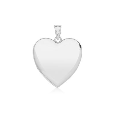 Klassisches 925 Sterling Silber Herz Damen - Medaillon
