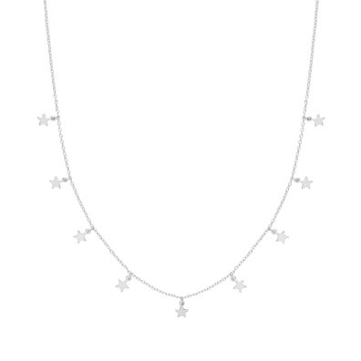 Edle 925 Sterling Silber Damen - Halskette - 43.2cm