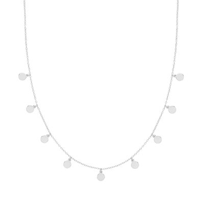 Schöne 925 Sterling Silber Damen - Halskette - 43.2cm