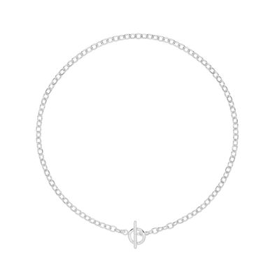 Edle 925 Sterling Silber Damen - Halskette - 0.1cm, 6 Gramm
