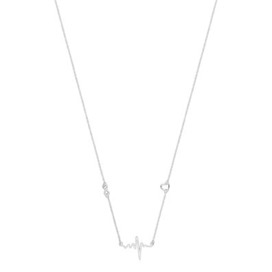 Moderne 925 Sterling Silber Damen - Halskette - 45.7cm