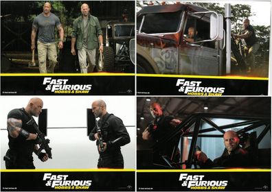 Fast & Furious - Hobbs & Shaw - 4 Original Kino-Aushangfotos - Filmposter