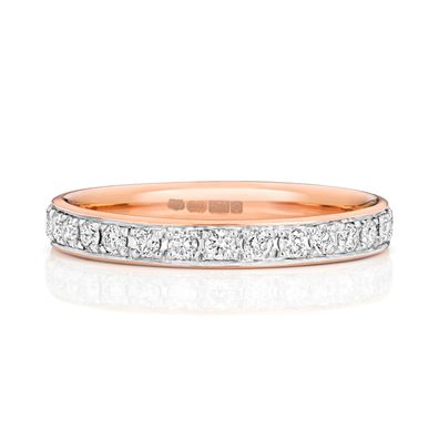 2,7mm Slight Court Form Eternity Damen - Diamant Trauring/ Ehering/ Hochzeitsring