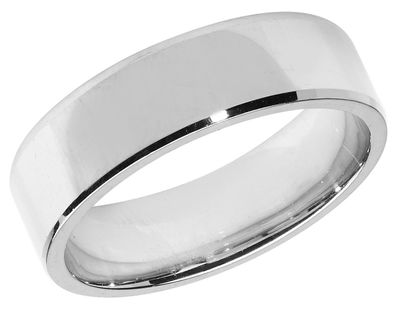 Schwerer 925 Sterling Silber 6mm Flach Form Trauring/ Ehering/ Hochzeitsring