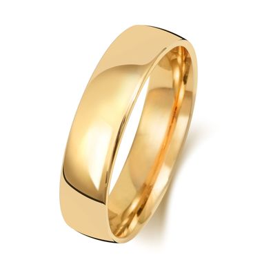18 Karat (750) Gold 5mm Slight Court Form Trauring/ Ehering/ Hochzeitsring