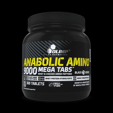 Olimp Anabolic Amino 9000 Mega Tabs Aminosäuren 300 Tabletten Aminos + Pillenbox