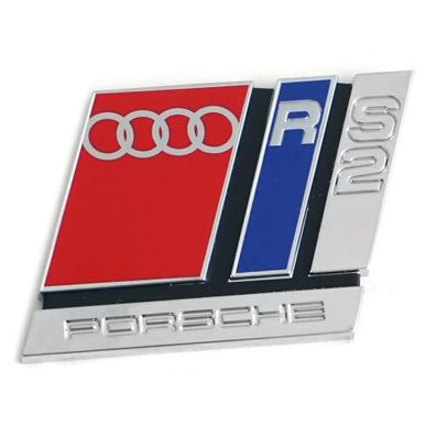 Original Audi RS2 Schriftzug Heckklappe Logo Emblem Plakette 8A0853735A2ZZ