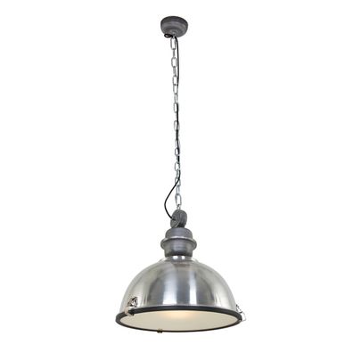 Steinhauer Pendelleuchte Bikkel 1-flammig Silber Matt 42x42cm