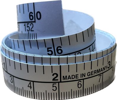 selbstklebendes Schneidermassband Massband 150 cm & inch -Made in Germany-