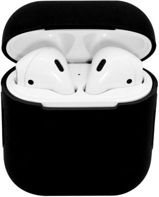 Networx AirPods Apple AirPods 1/2 Silikon Case Schutzhülle Schutztasche schwarz