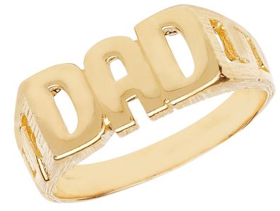 9 ct/ Karat Gelb Gold Herren - Dad Ring