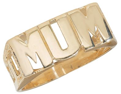 9 ct/ Karat Gelb Gold Damen - Mum Ring