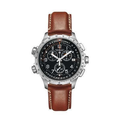 Hamilton Herren Uhr H77912535 Khaki Aviation, X-Wind GMT, Chrono, Quartz