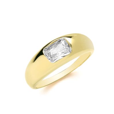 Eleganter 925 Sterling Silber Damen - Ring mit Zirkonia