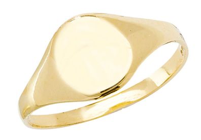 Moderner 9 ct/ Karat Gelb Gold Mädchen - Maidens Ring