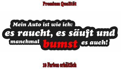 Auto Fun Auto Aufkleber Sticker Tuning Styling Fun Bike Wunschfarbe (038)