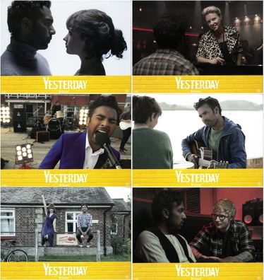 Yesterday - 6 Original Kino-Aushangfotos - Himesh Patel, Lily James - Filmposter