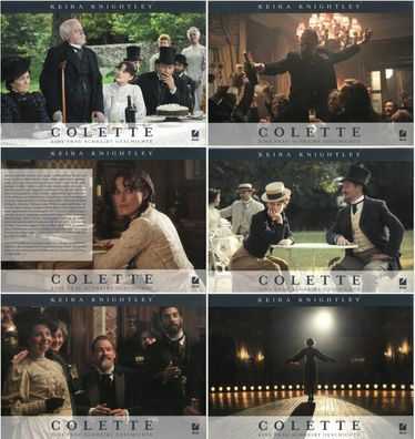 Colette - 6 Original Kino-Aushangfotos - Keira Knightley, Dominic West - Filmposter