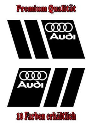 Audi Quattro Auto Aufkleber Sticker Tuning Styling Fun Bike Wunschfarbe (044)