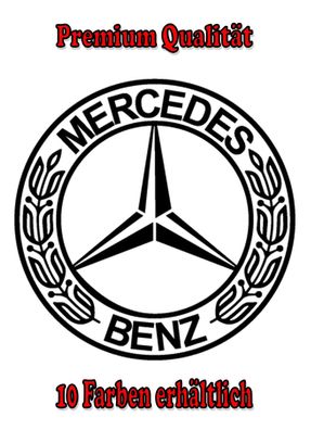 Mercedes Emblem Auto Aufkleber Sticker Tuning Styling Fun Bike Wunschfarbe (111)