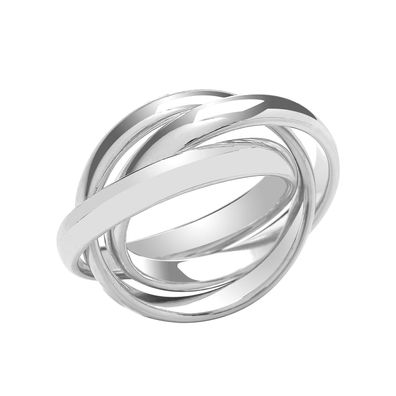 Chicer 925 Sterling Silber Damen - Russische Ring