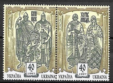 Ukraine postfrisch Michel-Nummer 201-202