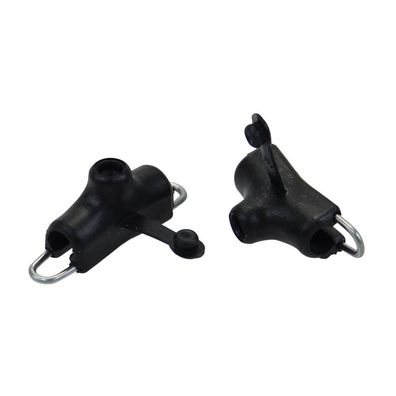2x Bowdenzug Öler Schmiernippel schwarz 5 mm für Mofa Moped Mokick Roller