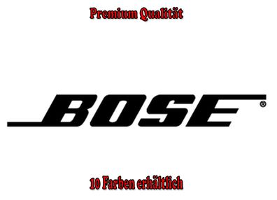 Bose Auto Aufkleber Sticker Tuning Styling Fun Bike Wunschfarbe (256)