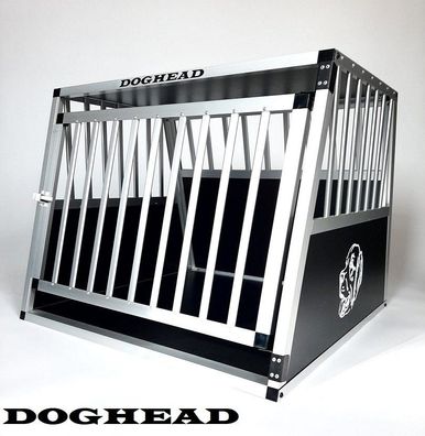 Doghead Hundetransportbox Alu 80x80x63 Eco Neu Hundebox Hundekäfig Transportbox Auto