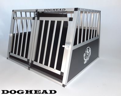 Doghead Hundetransportbox Alu 95x85x63 DG Eco Neu Hundebox Hundekäfig Transportbox