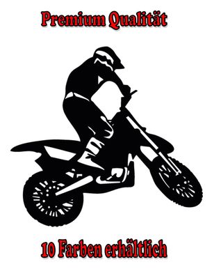 Motocross Gern Wunschname Aufkleber Sticker Tuning Styling Fun Bike Wunschfarbe (359)