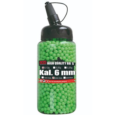 BGS Softairkugeln im praktischen Spender 2000er lichtgrün 6 mm 0,12 g