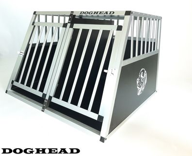 Doghead Hundetransportbox Alu 97x85x63 EG Eco Neu Hundebox Hundekäfig Transportbox