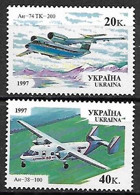 Ukraine postfrisch Michel-Nummer 220-221