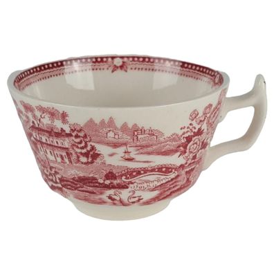 Alfred Meakin England Keramik Rot Kaffeetasse H 6,8 cm