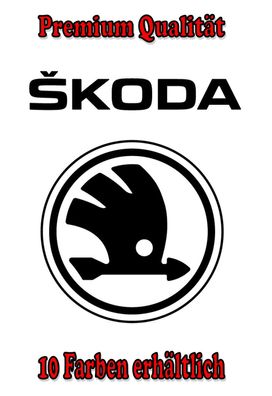 Skoda Auto Aufkleber Sticker Tuning Styling Bike Wunschfarbe (496)