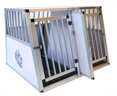 Doghead Hundetransportbox Alu 97x85x69DG Comfort Neu Hundebox Hundekäfig Transportbox