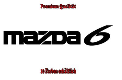 Mazda 6 Auto Aufkleber Sticker Tuning Styling Bike Wunschfarbe (572)
