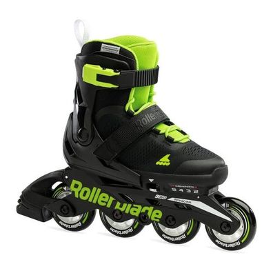 Fantastischer Rollerblade Mikroblade Inlineskater: Größe 33-36.5, grün/ schwarz