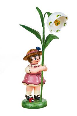 Hubrig Volkskunst 'Blumenkinder Mädchen mit Märzenbecher - 11cm'