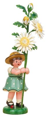 Hubrig Volkskunst 'Blumenkinder Mädchen - Edelweißmargerite 17cm'
