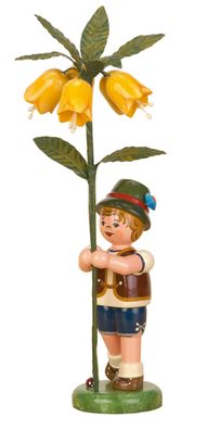 Hubrig Volkskunst 'Blumenkinder Junge - Kaiserkrone 17cm'