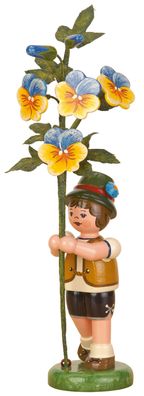 Hubrig Volkskunst 'Blumenkinder Junge - Hornveilchen 17cm'