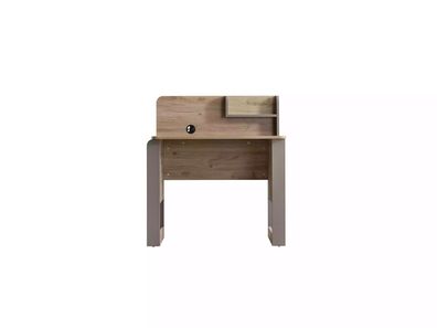 Garnitur Schreibtisch Holz Tisch Regal Braun Kinderzimmer Arbeitstisch