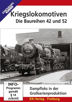 Kriegslokomotiven, DVD-Video Die Baureihe 42 und 52. DE DVD