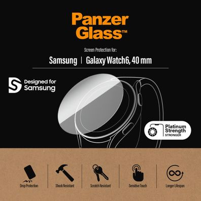 PanzerGlass Screen Protector Samsung Galaxy Watch 6, 40mm