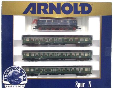 Arnold N 0376 Zug-Set D-Zug Elektrolok BR 119 012-3 DB 4-tlg. Analog OVP (1254g)